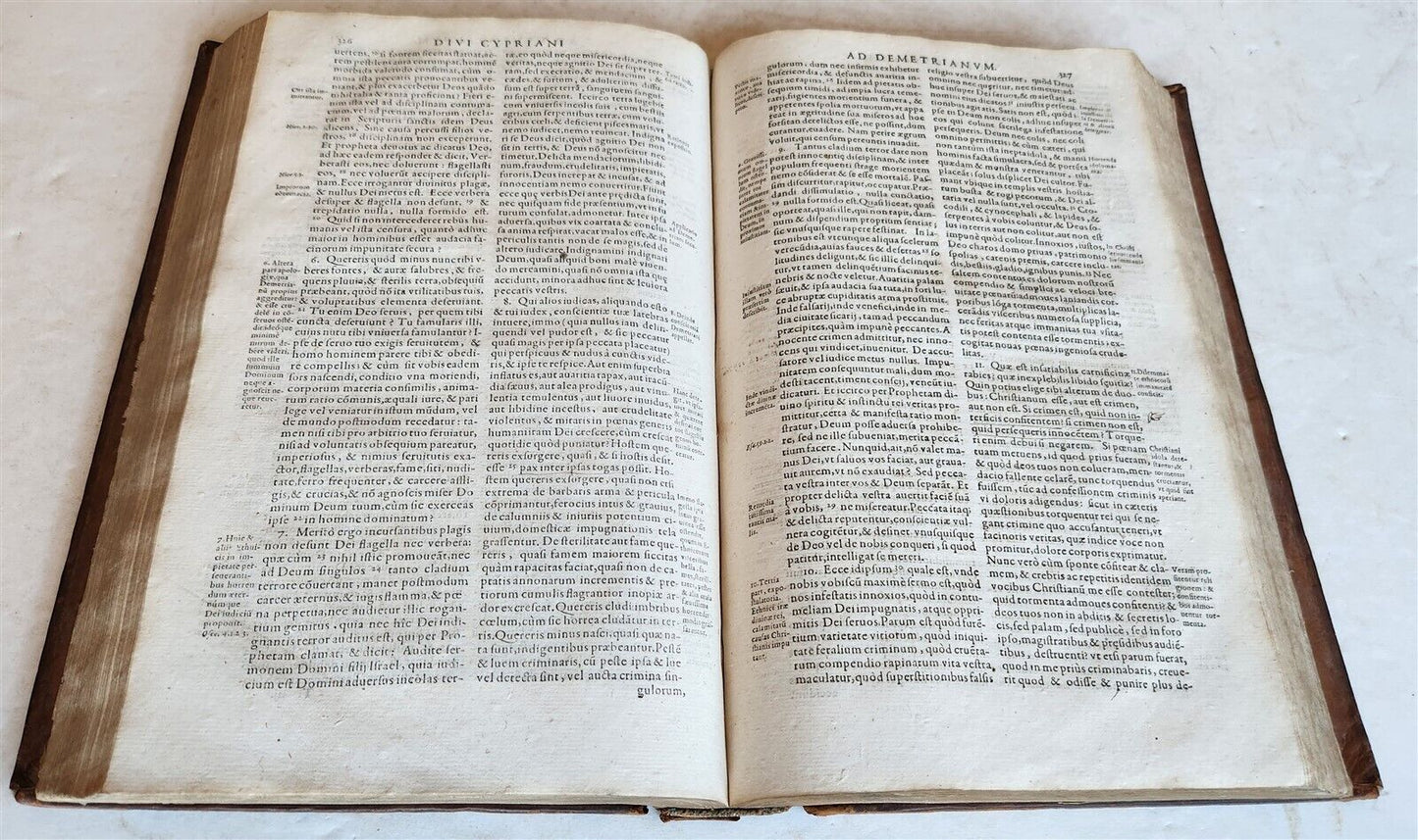 1593 Cypriani Carthaginiensis Episcopi OPERA antique 16th CENTURY FOLIO CYPRIAN