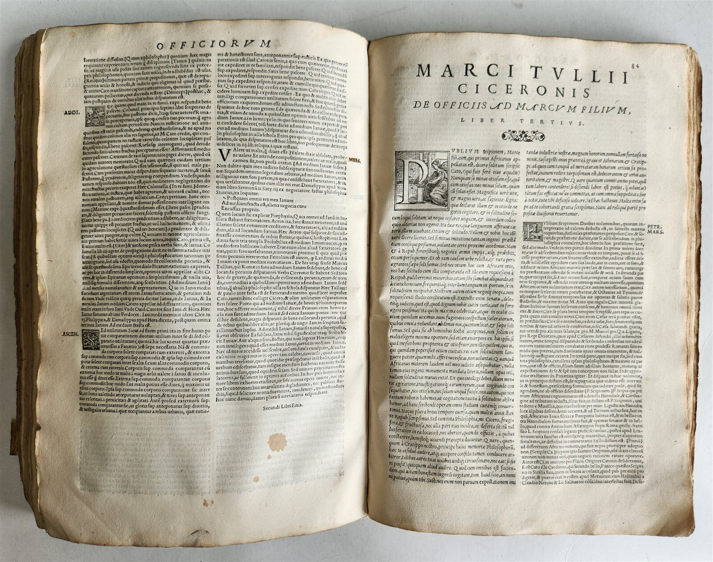 1548 ALDINE PRESS CICERO antique 16th CENTURY VELLUM BOUND FOLIO Aldus