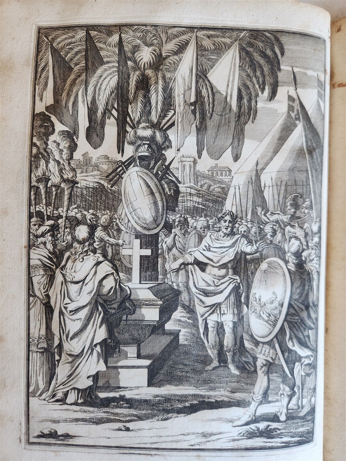 1667 JERUSALEM DELIVERED by TORQUATO TASSO antique ILLUSTRATED