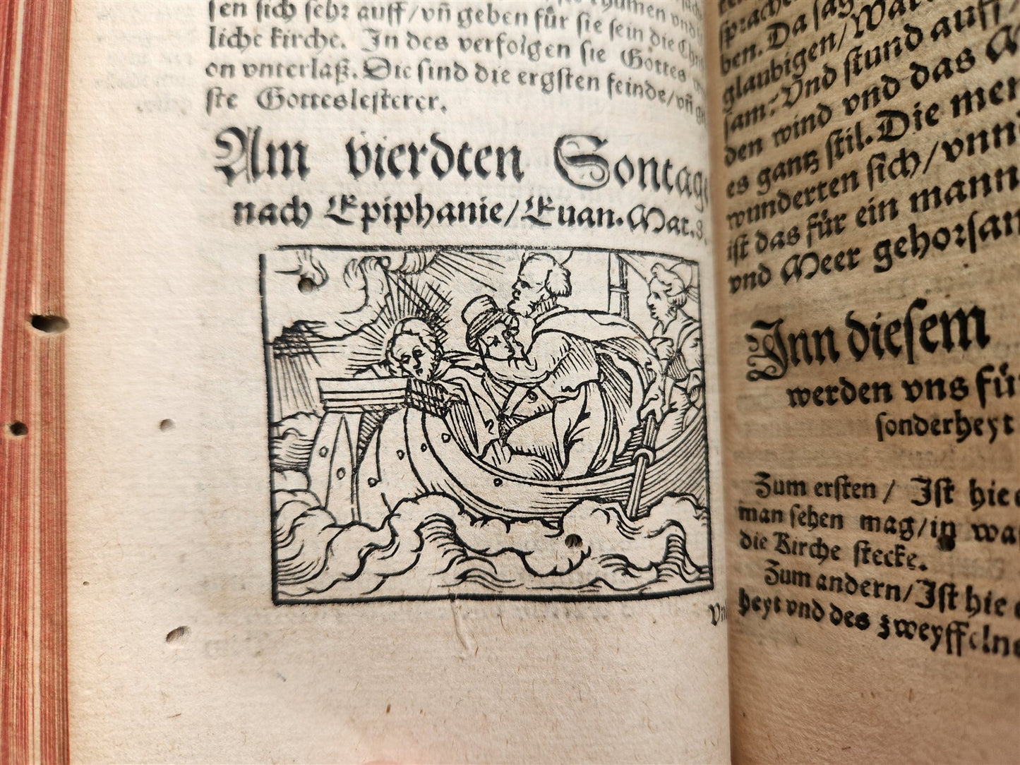 1566 MELANCHTHON Philippe Postill uber die Evangelia ANTIQUE pigskin ILLUSTRATED