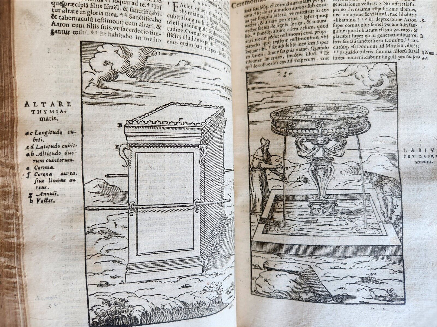 1573 BIBLE in LATIN antique FULLY ILLUSTRATED Old & New Testament