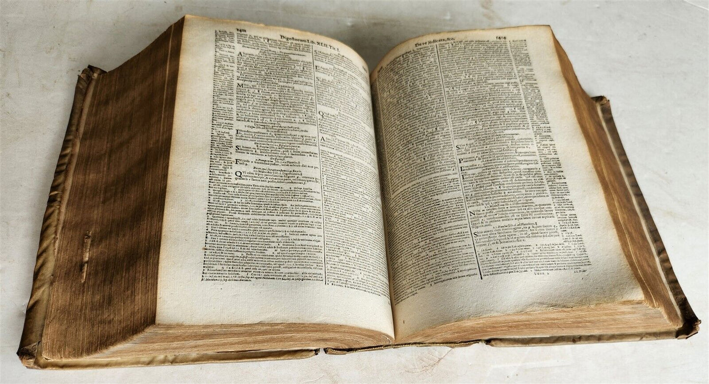 1663 CORPUS JURIS CIVILIS by Denis Godefroy antique VELLUM BINDING