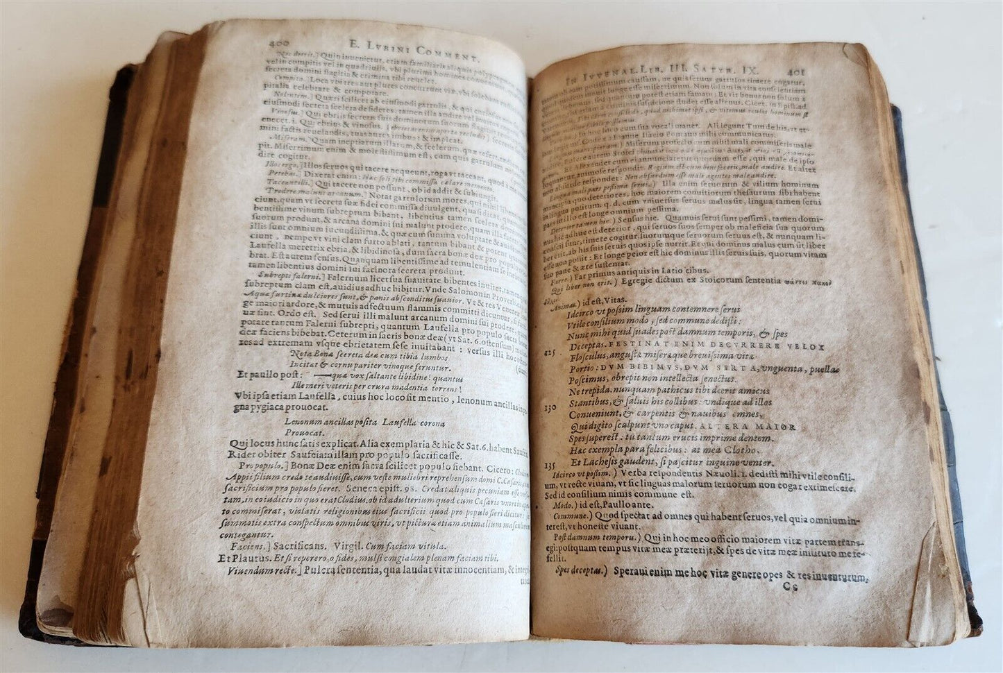 1619 SATYRARUM by Juvenalis & Persius Flaccus antique in LATIN