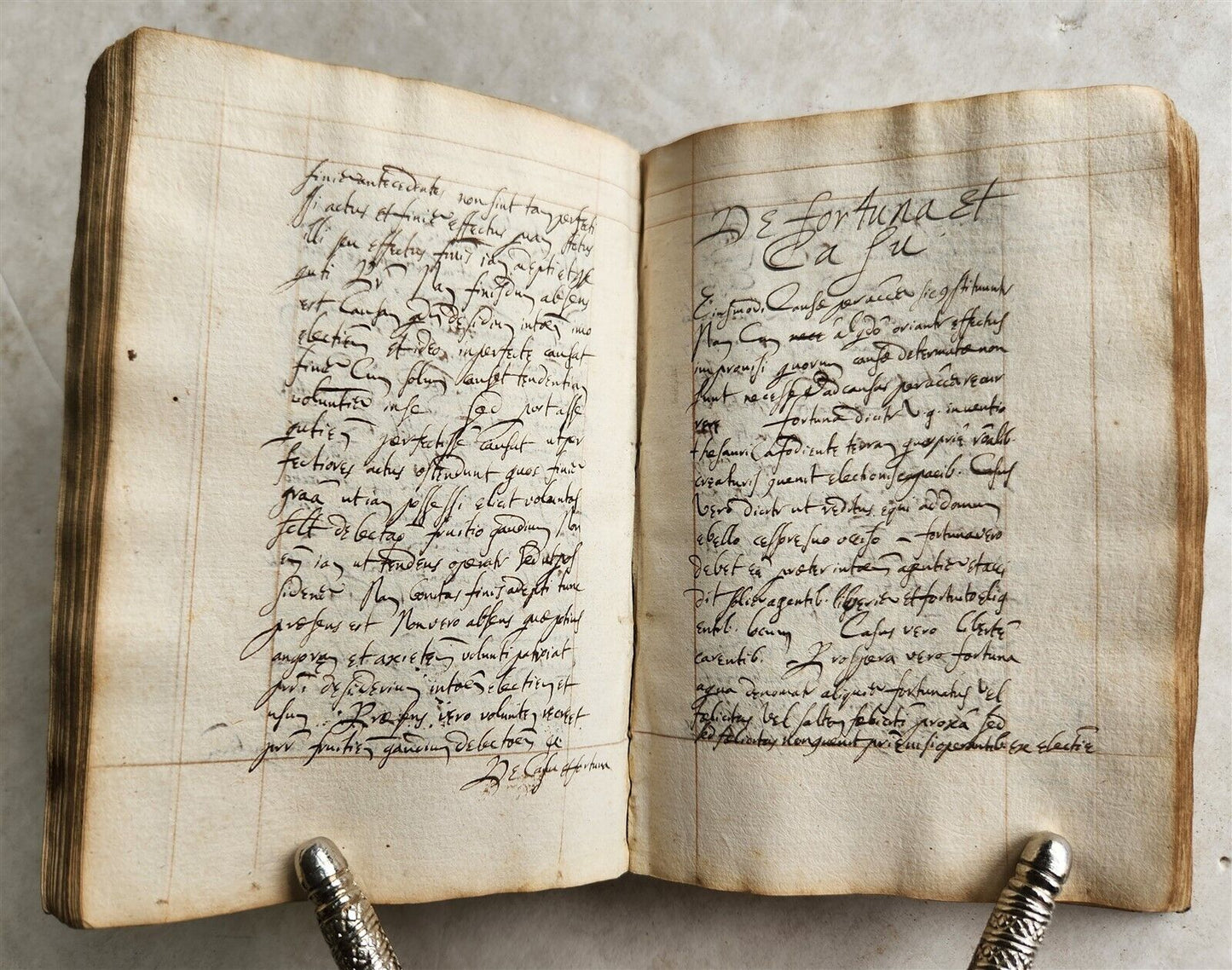 1611 MANUSCRIPT on PHYSICS antique 214 leaves VELLUM BINDING