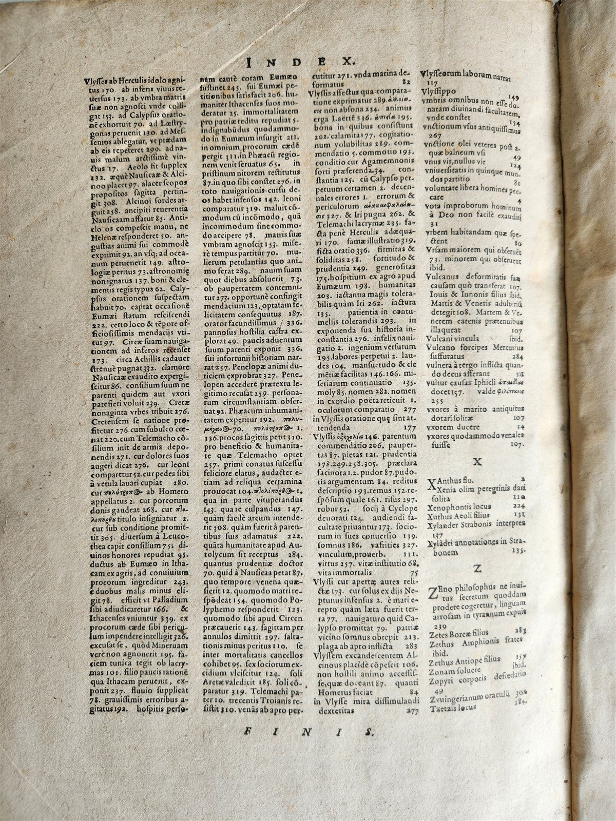 1606 HOMER ILLIAD & ODYSSEY antique in LATIN & GREEK early 17th CENTURY FOLIO