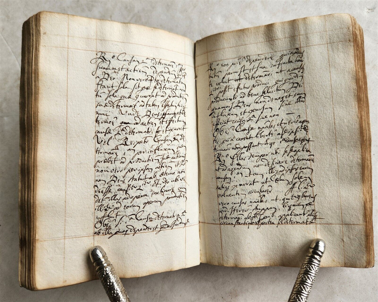 1611 MANUSCRIPT on PHYSICS antique 214 leaves VELLUM BINDING