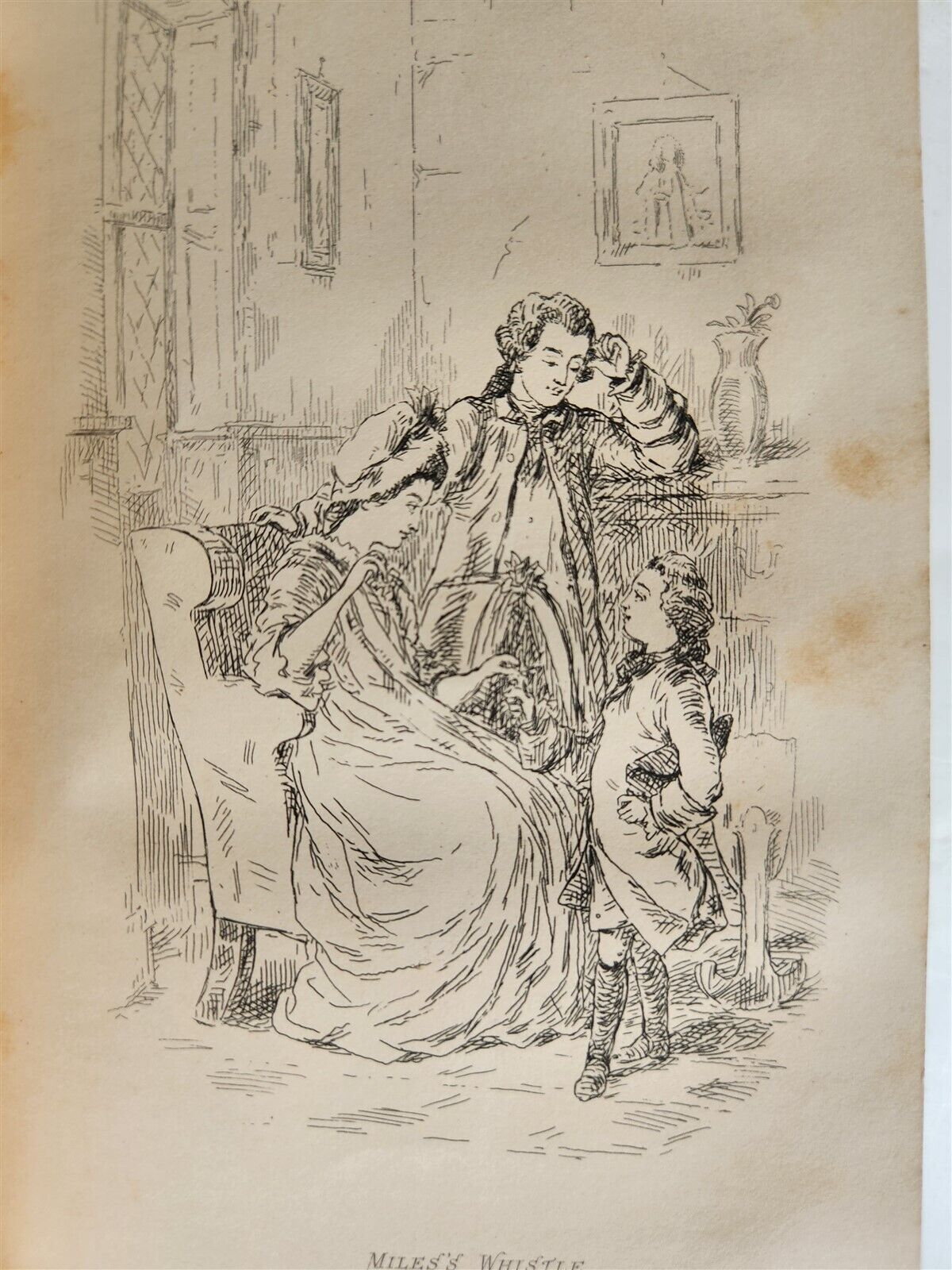 1858 THE VIRGINIANS by THACKERAY 2 VOLUMES antique Americana ILLUSTRATED