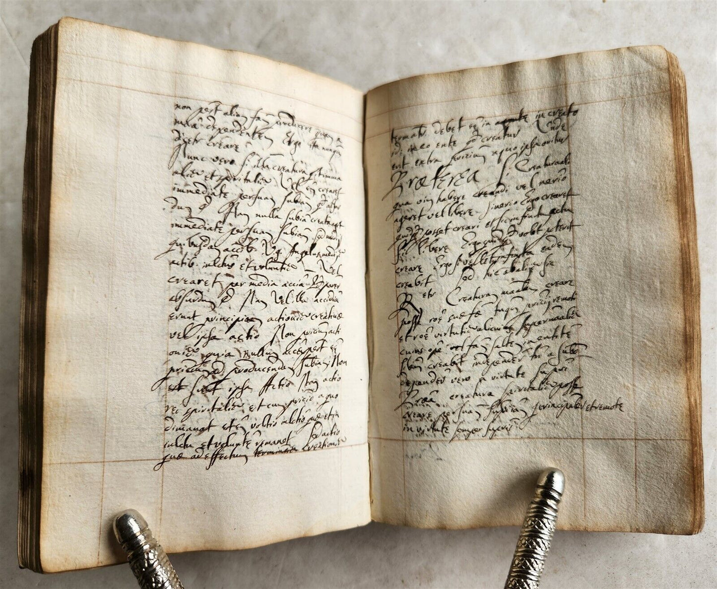 1611 MANUSCRIPT on PHYSICS antique 214 leaves VELLUM BINDING