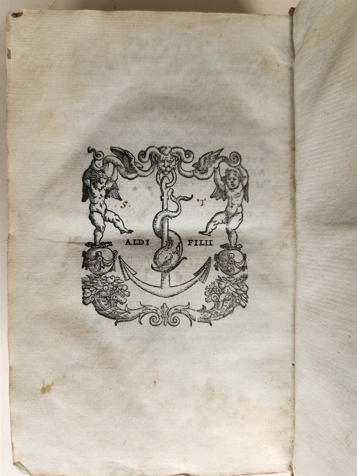 1550 ALDINE PRESS CICERO antique 16th CENTURY