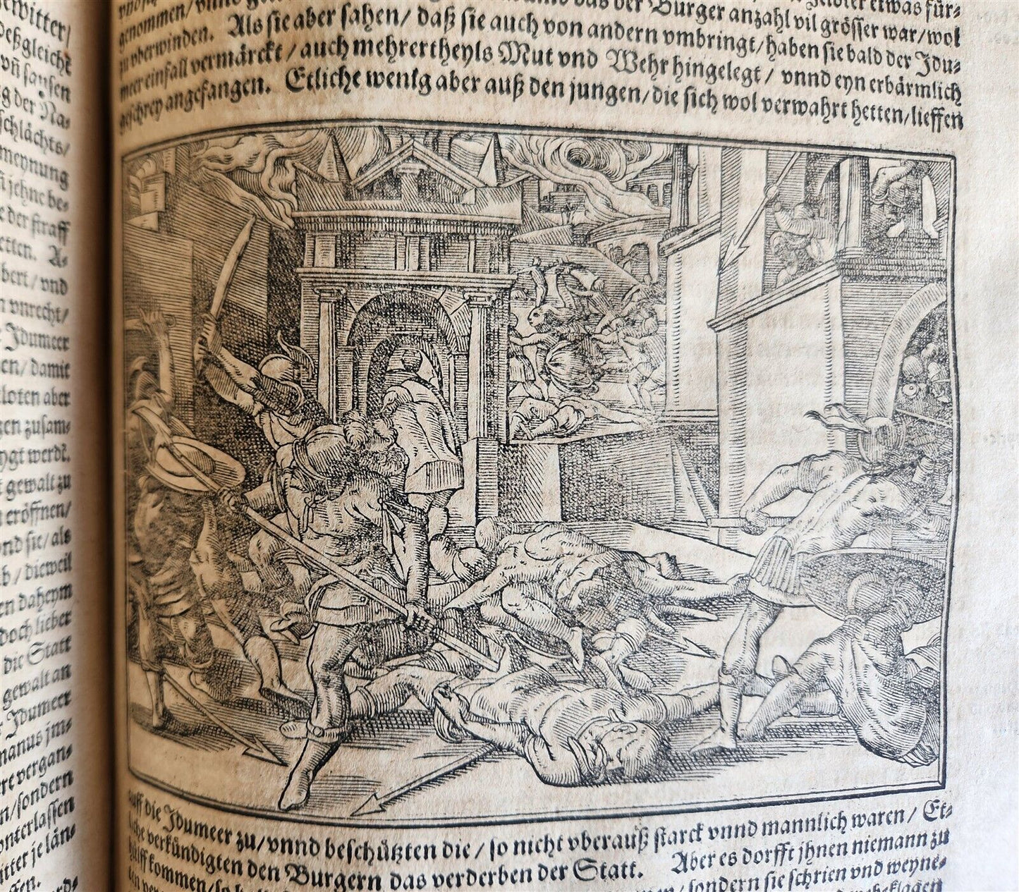 1590 FLAVIUS JOSEPHUS ILLUSTRATED JEWISH HISTORY antique MASSIVE FOLIO JUDAICA