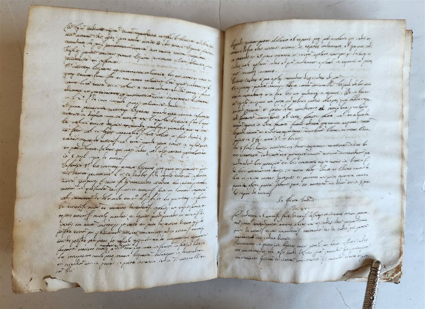 18th cent. MANUSCRIPT ROMAN LAW BOOK Institutiones Juris Civilis VELLUM antique