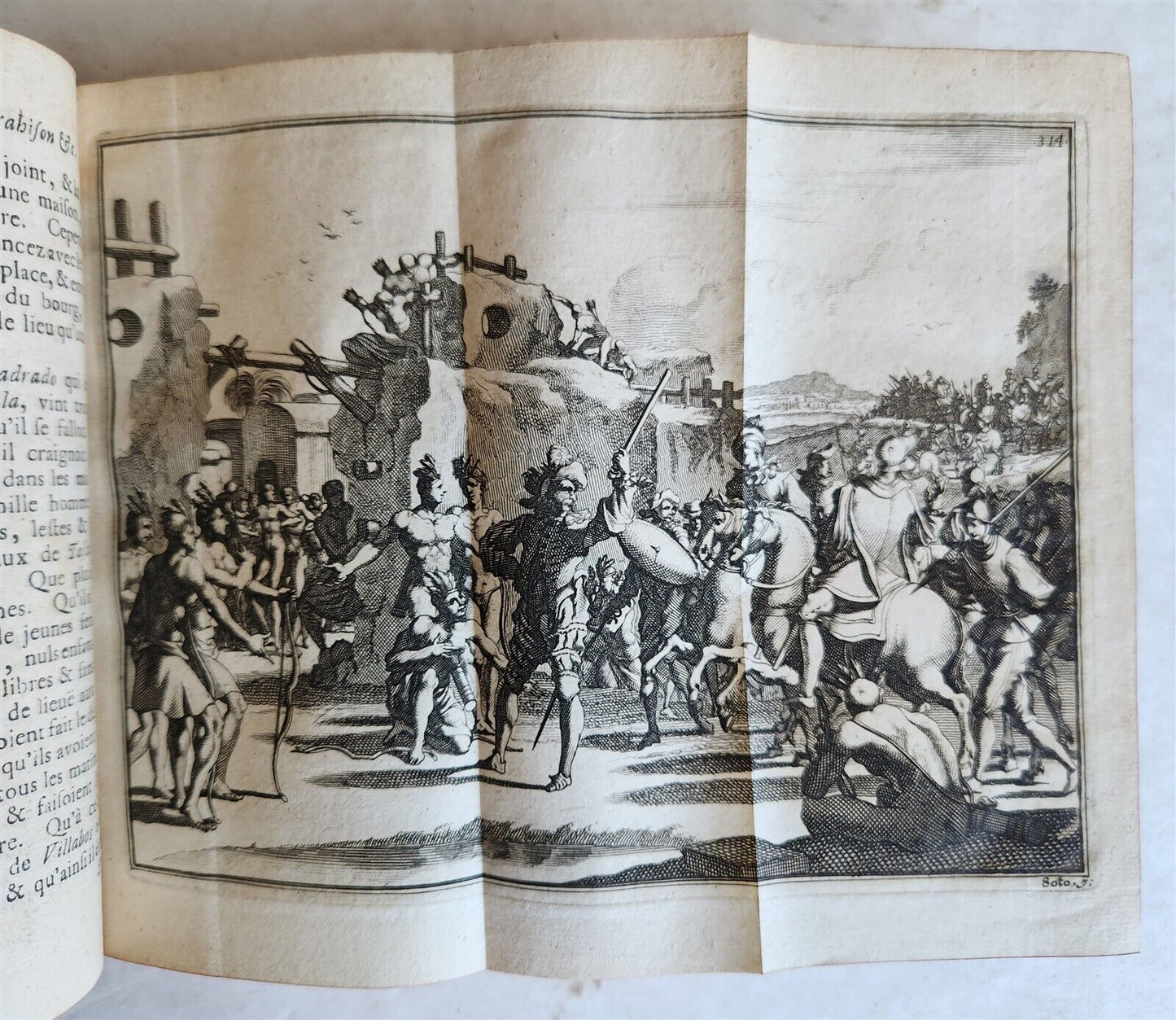 1735 HISTORY of CONQUEST of FLORIDA 2 VOLUMES antique ILLUSTRATED Americana