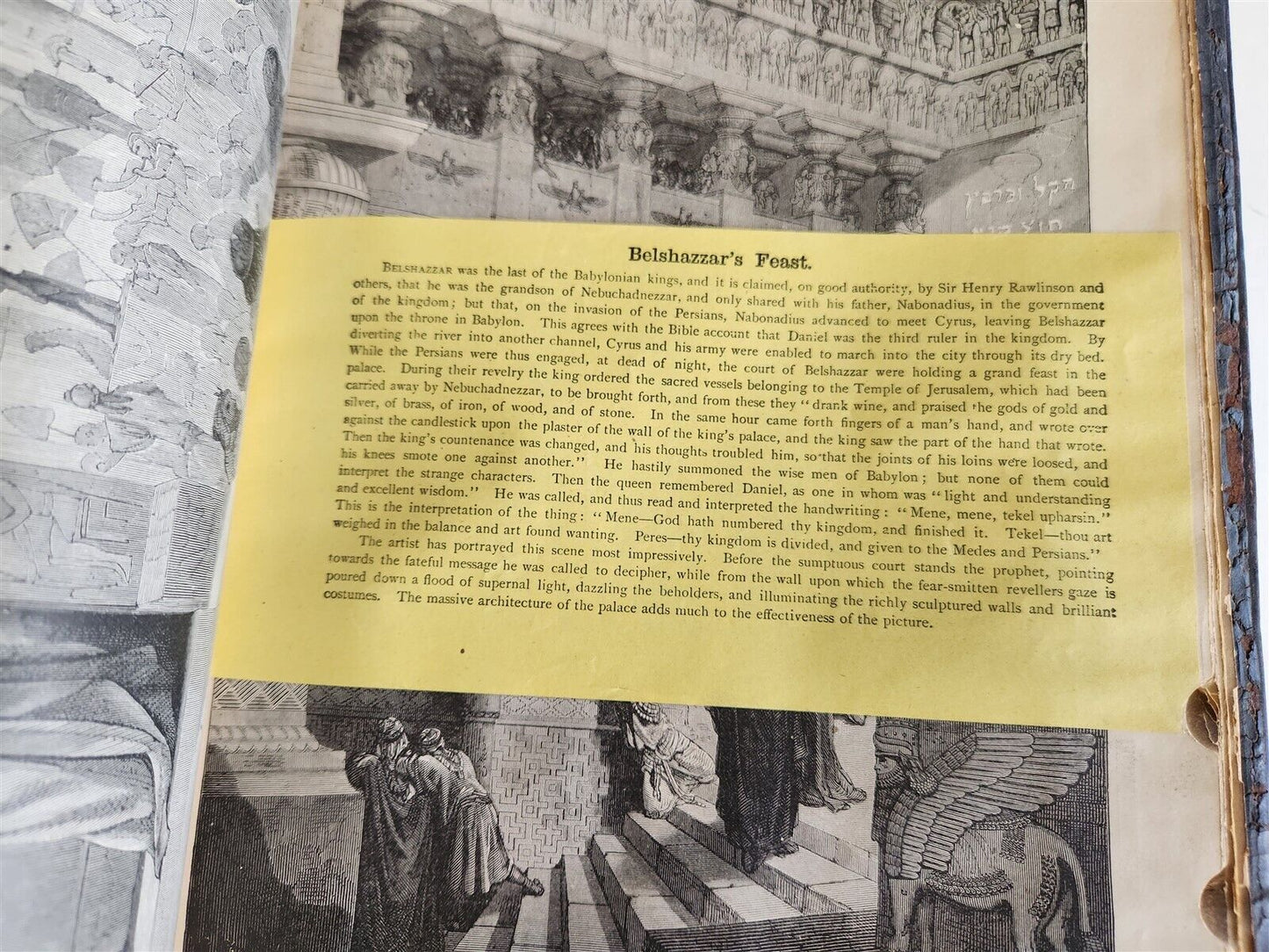 1870s BIBLE SALESMAN SAMPLE RARE antique AMERICANA ILLUSTRATED FOLIO G. DORE