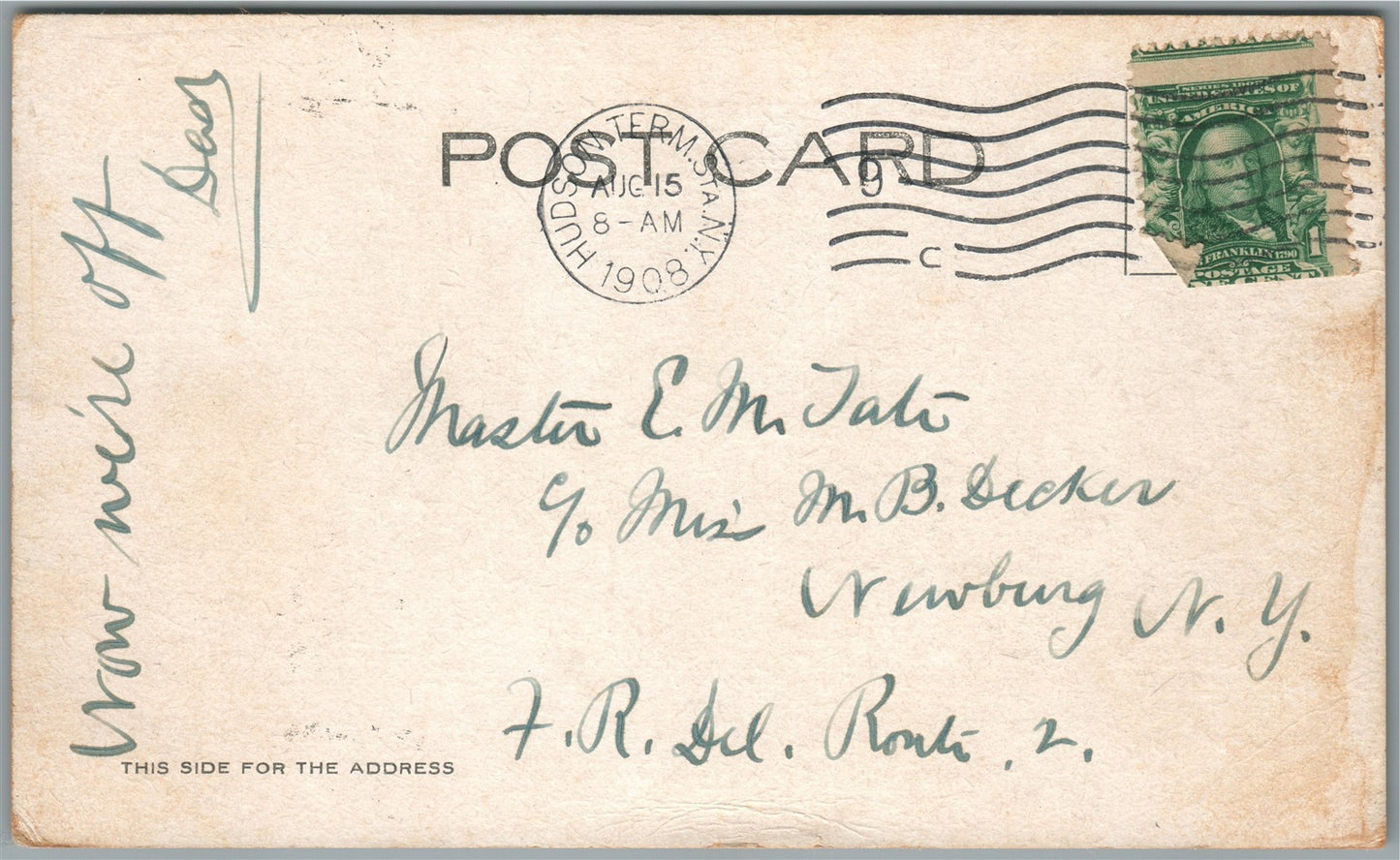 SS CAMPANIA SHIP ANTIQUE POSTCARD