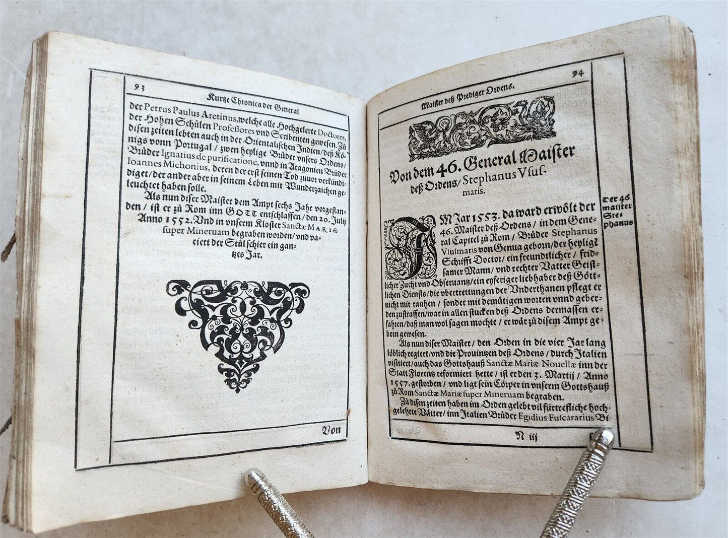 1596 HISTORICAL DESCRIPTION SHORT CHRONICLE of DOMINICAN ORDER antique VELLUM