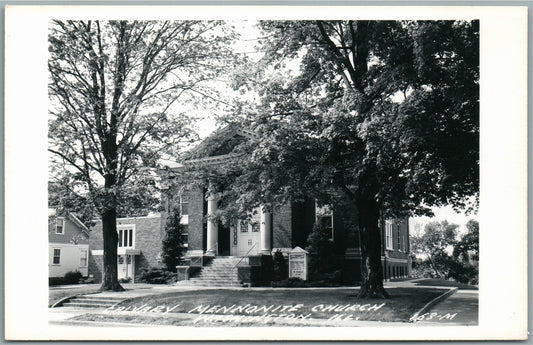 WASHINGTON IL MENNONITE CHURCH VINTAGE REAL PHOTO POSTCARD RPPC