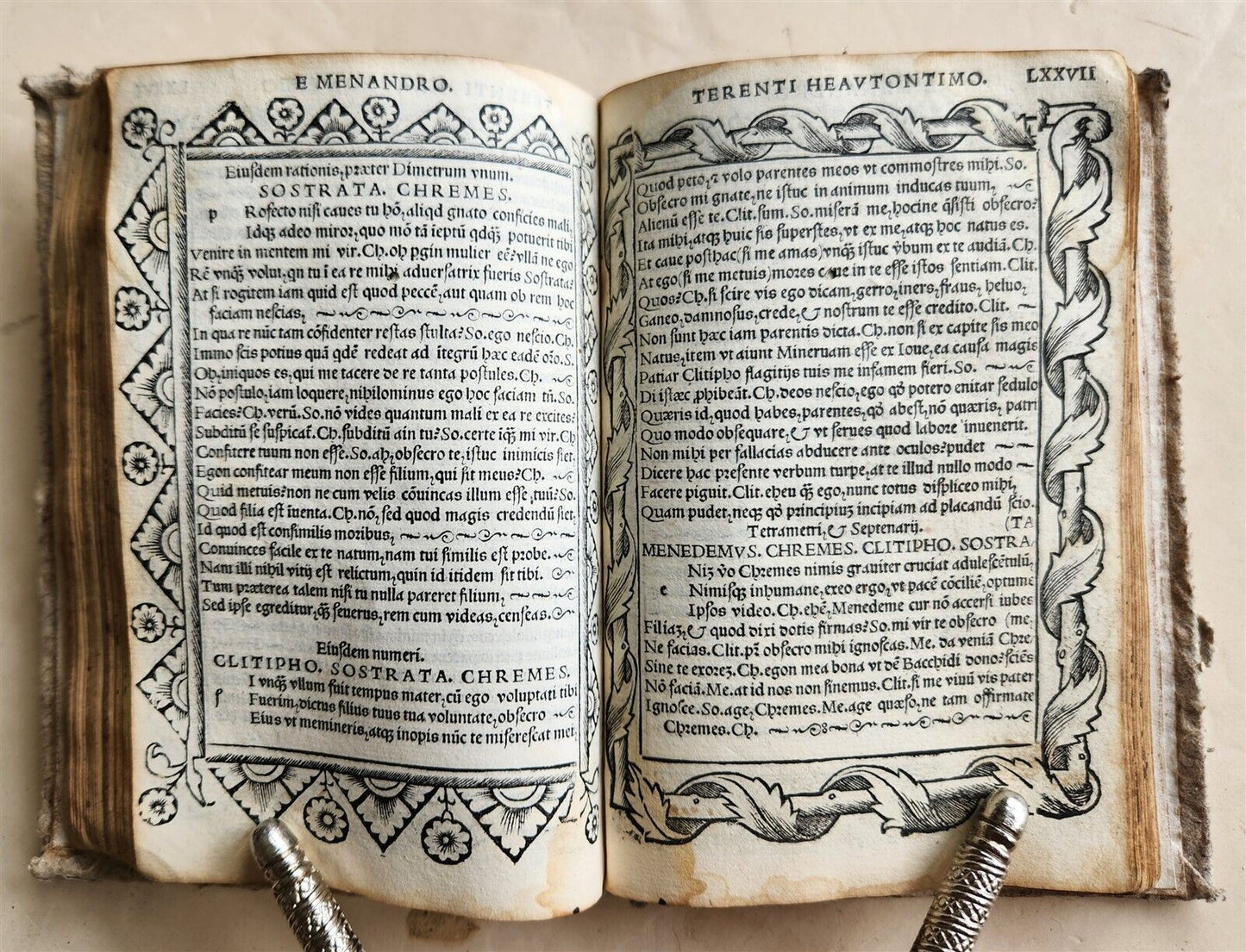 1511 POST-INCUNABULA EDITION of TERENCE antique RARE