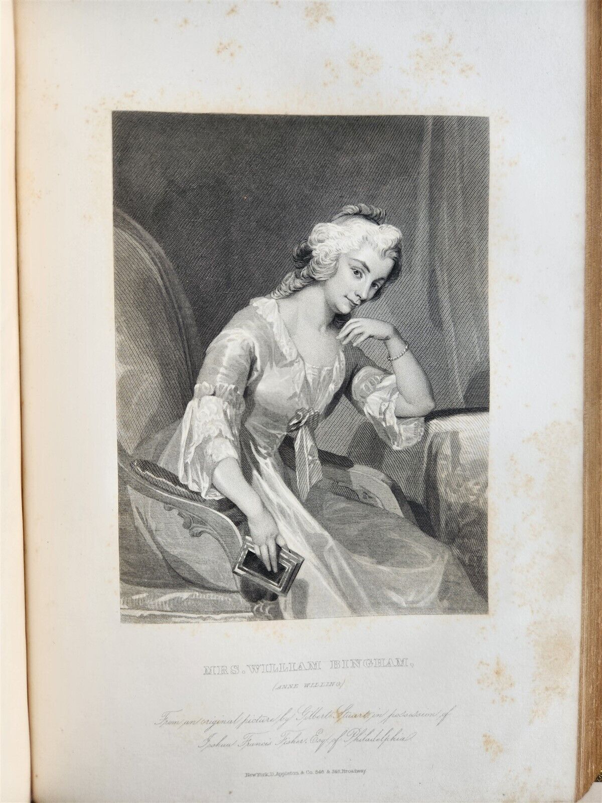 1859 REPUBLICAN COURT AMERICAN SOCIETY by R. GRISWOLD antique WOMEN PORTRAITS