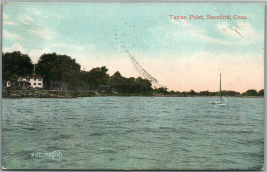 STAMFORD CT TOMAC POINT ANTIQUE POSTCARD