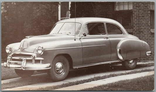1950 CHEVROLET STYLELINE 2 DOOR SEDAN VINTAGE POSTCARD