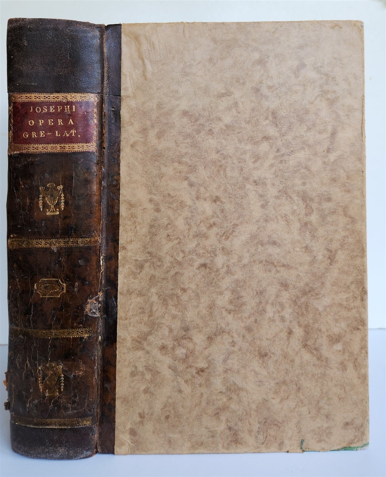 1611 FLAVIUS JOSEPHUS GREEK LATIN EDITION antique FOLIO