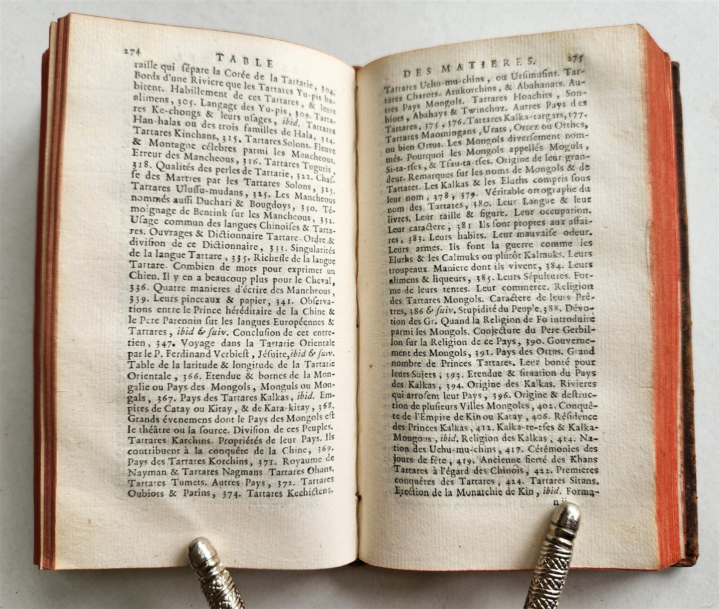 1761 HISTOIRE des VOYAGES antique vol.64 ALPHABETICAL INDEX Q-Z