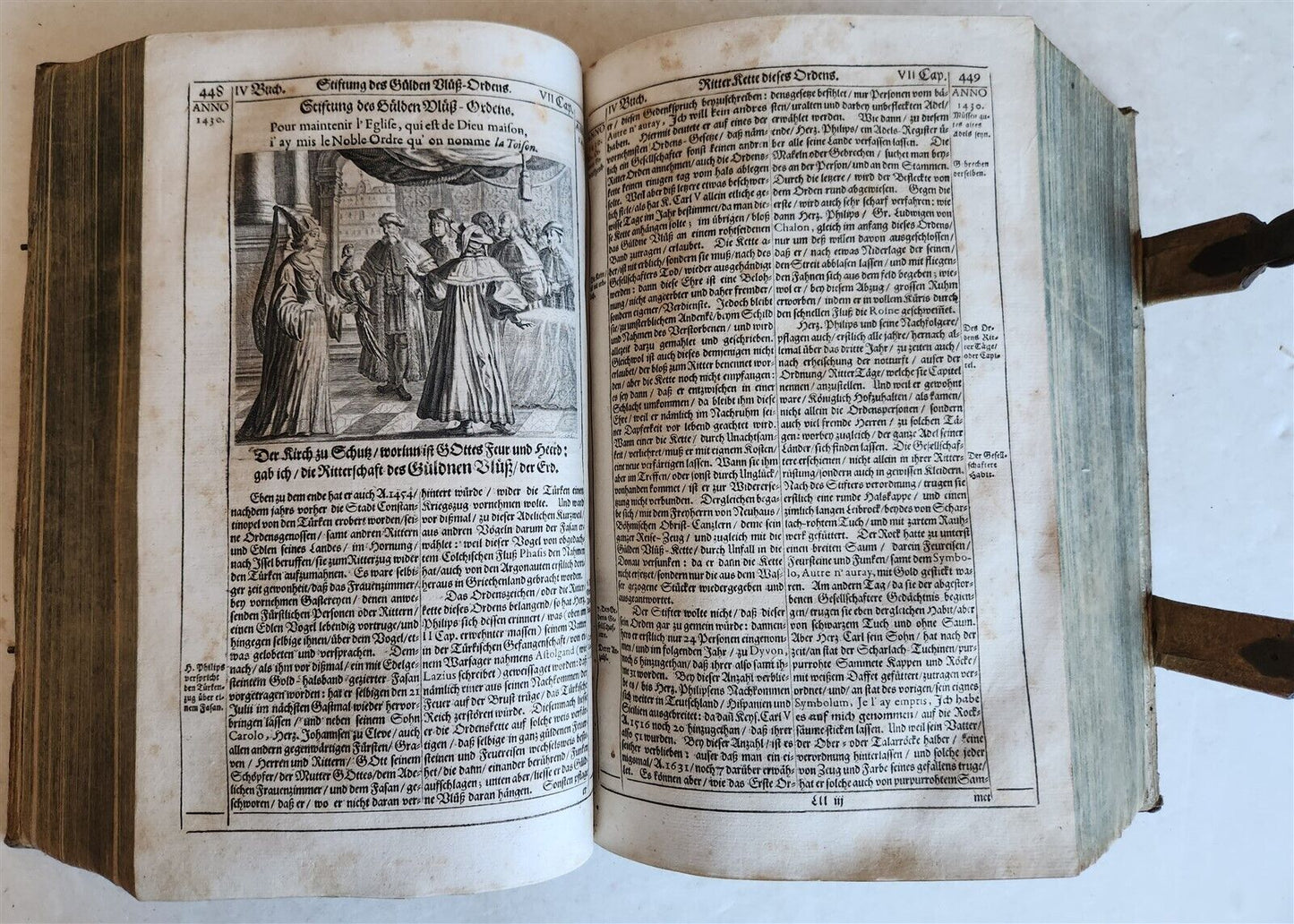 1668 HISTORY of AUSTRIA antique ILLUSTRATED w/ 200 PLATES PIGSKIN BOUND FOLIO
