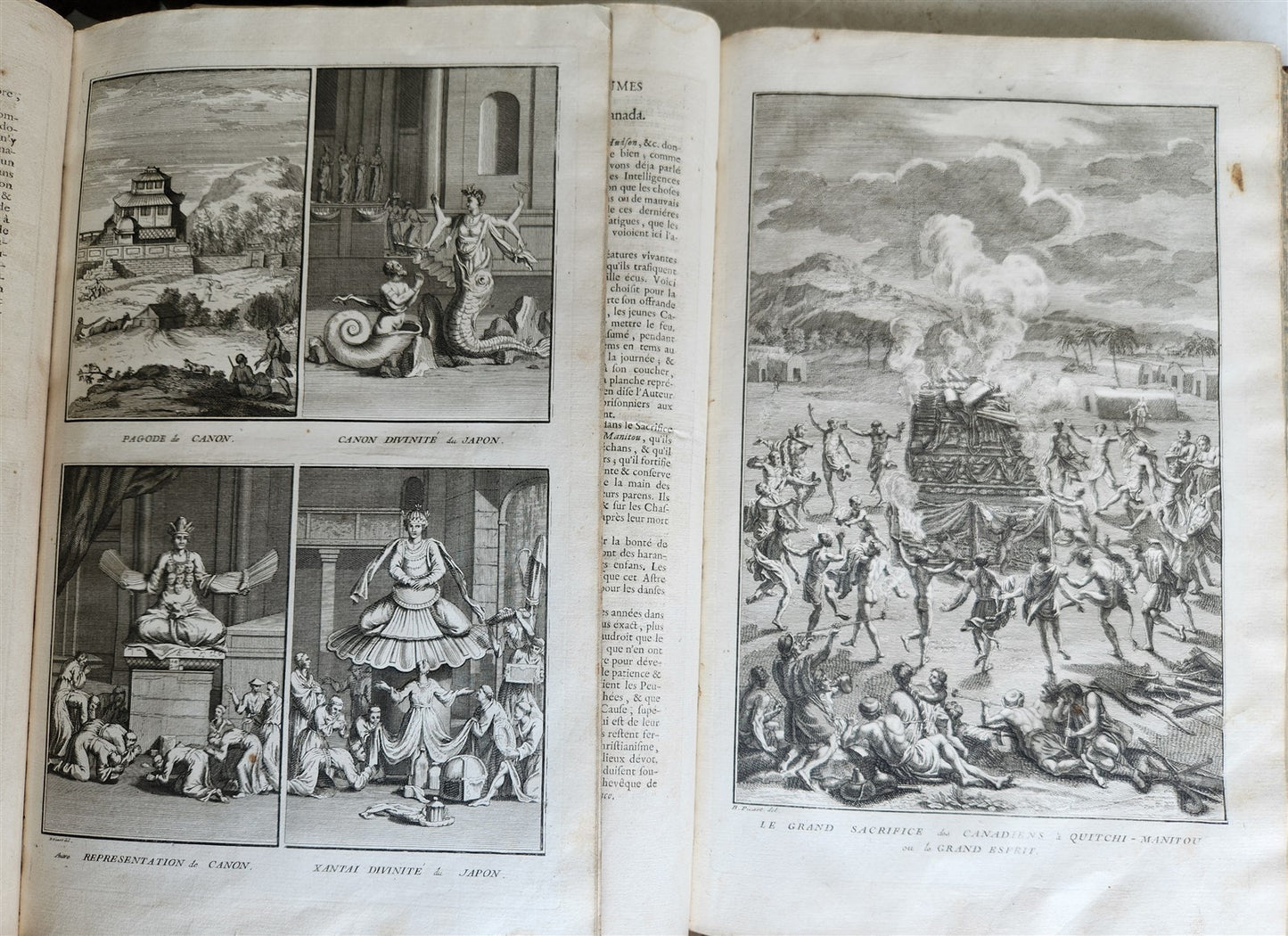 1741 HISTOIRE des CEREMONIES et COUTUMES de PEUPLES DU MONDE 7 vols antique