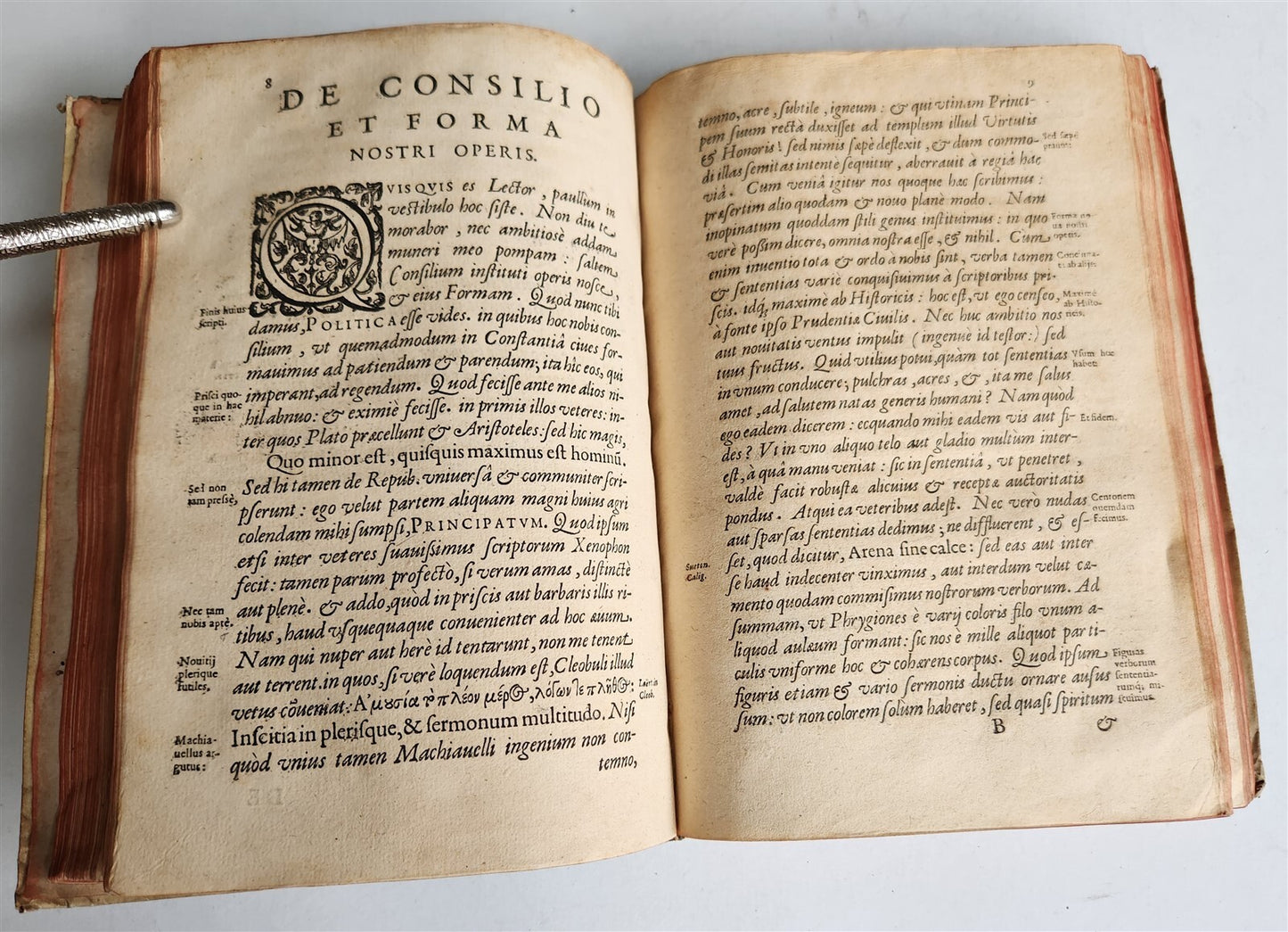 1623 ARISTOTLE antique POLITICORUM vellum bound w/ manuscript cover