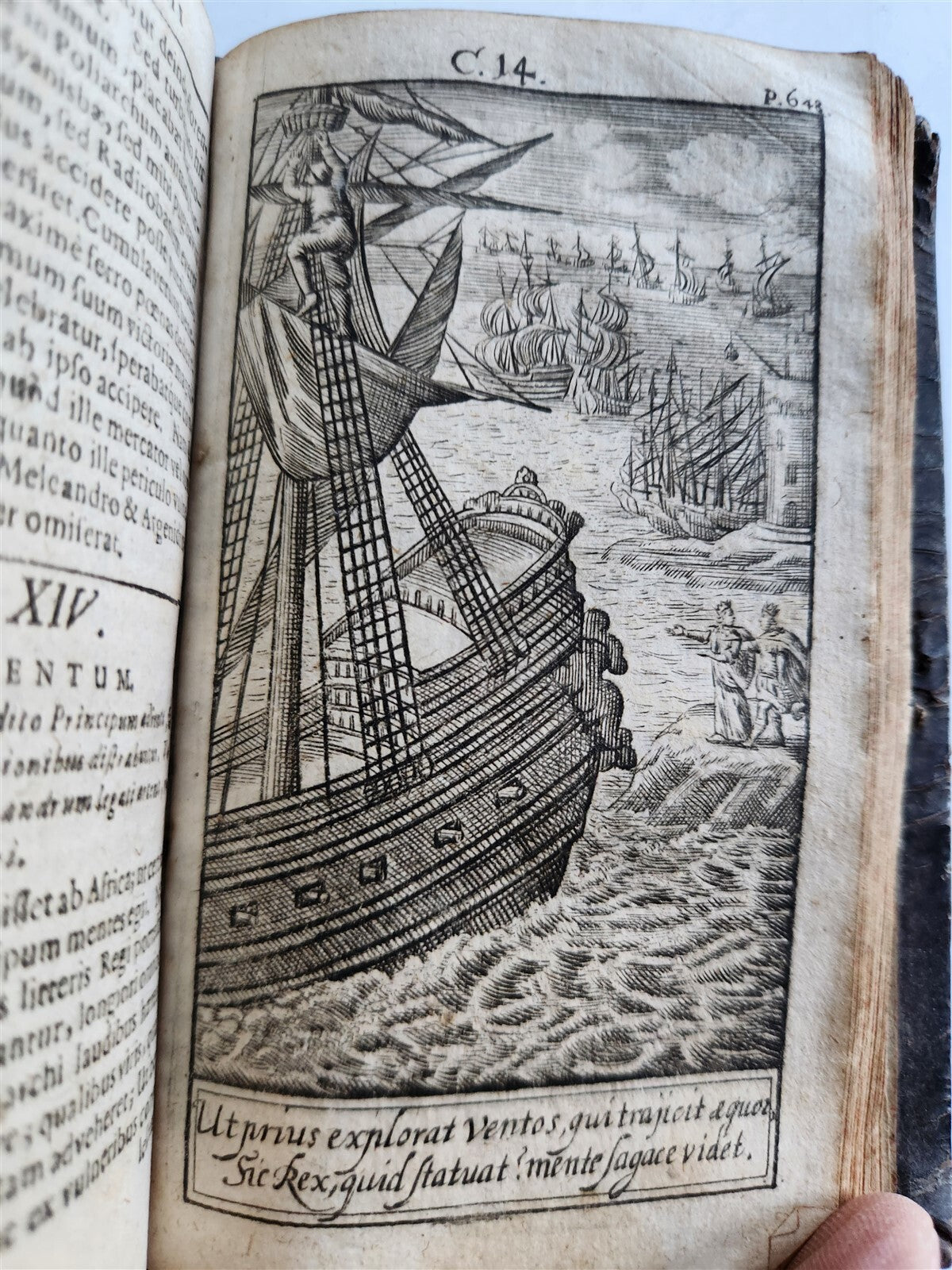 1724 ILLUSTRATED POLITICAL NOVEL antique Joannis Barclaii Argenis