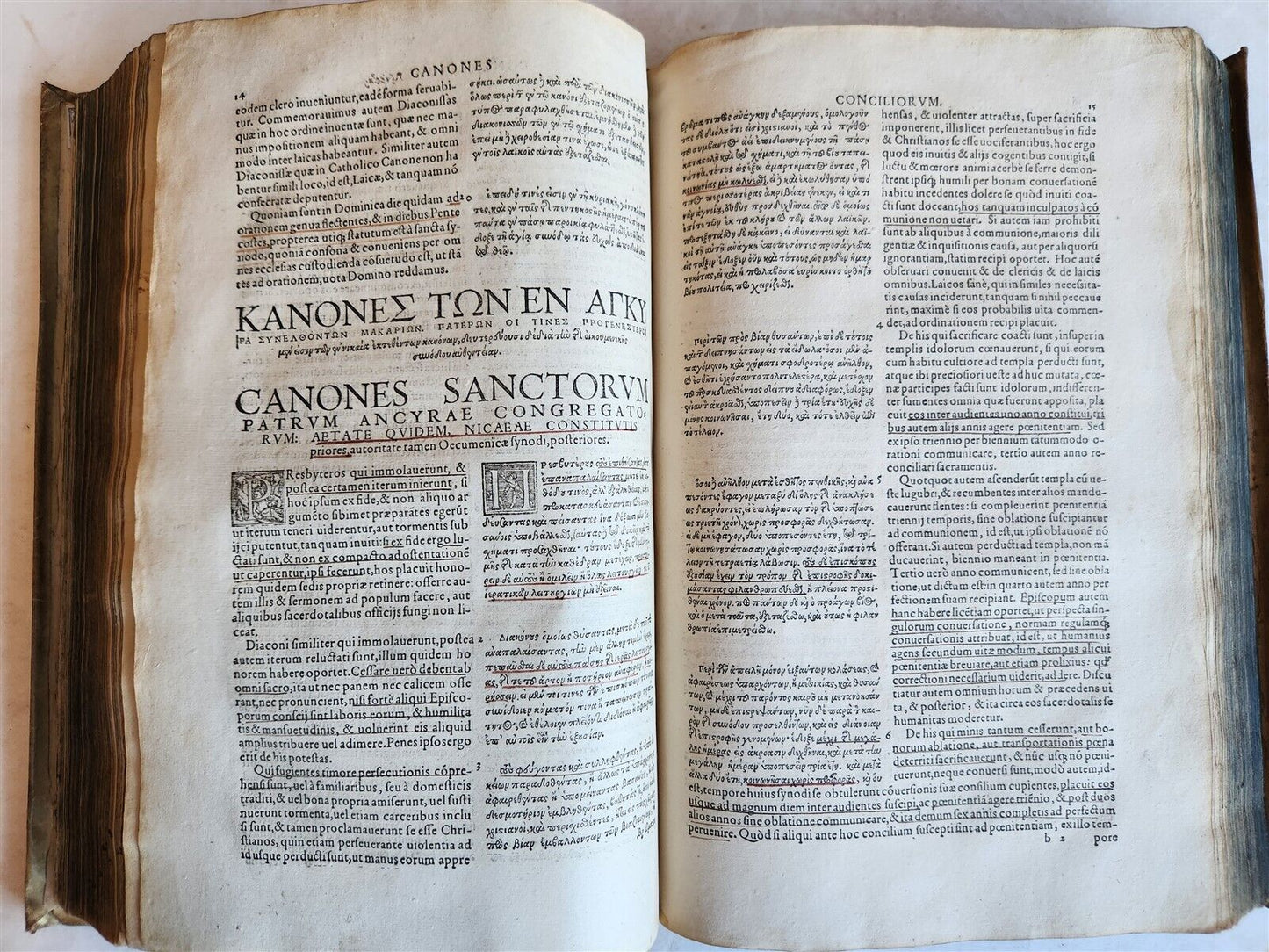 1570 GREEK THEOLOGY in LATIN by IRENAEUS antique 16th CENTURY FOLIO VELLUM BOUND