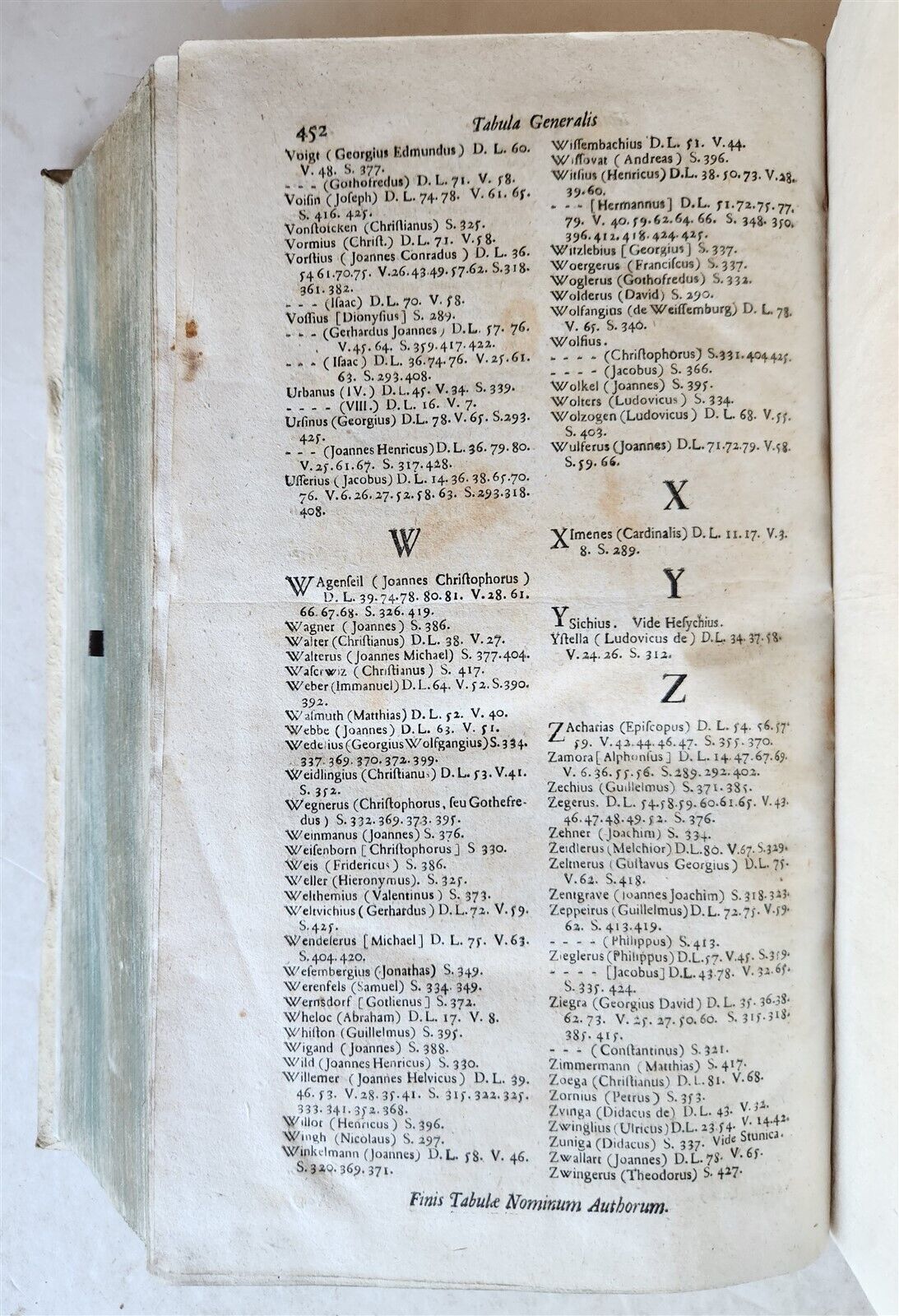 1736 AUGUSTINO CALMET antique BLIND STAMPED PIGSKIN BOUND FOLIO