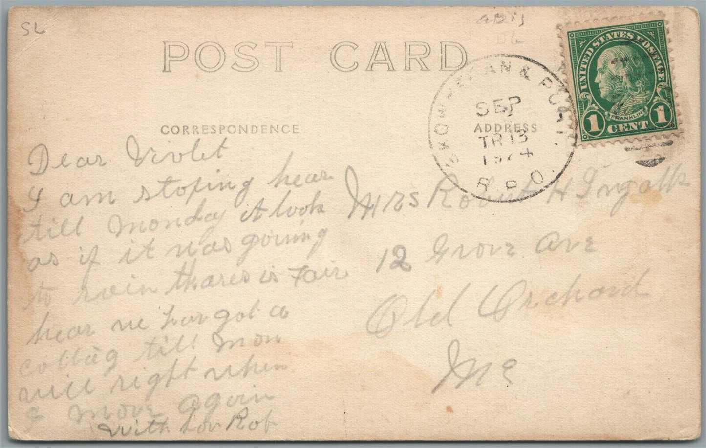 SMITHFIELD ME ANTIQUE REAL PHOTO POSTCARD RPPC