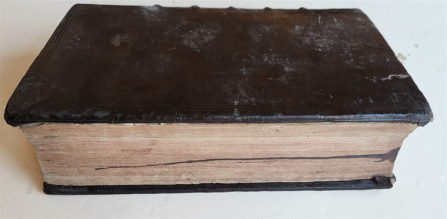 1618 BIBLE NEW TESTAMENT COMMENTARY by Benedictus Aretius antique 17th c. FOLIO