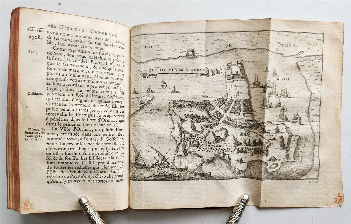 1749 HISTOIRE des VOYAGES VOL.1 antique illustrated TRAVELS to AFRICA & INDIA