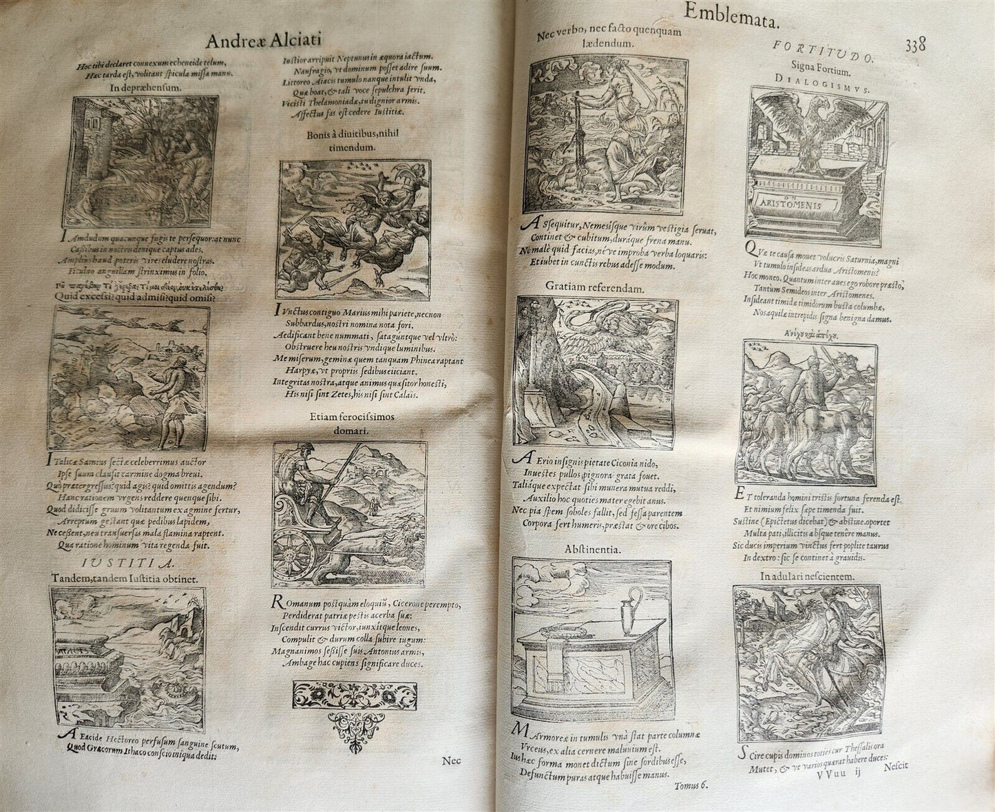 1560 ANDREA ALCIATO ILLUSTRATED FOLIO antique Alciati iuriscons. mediolanensis