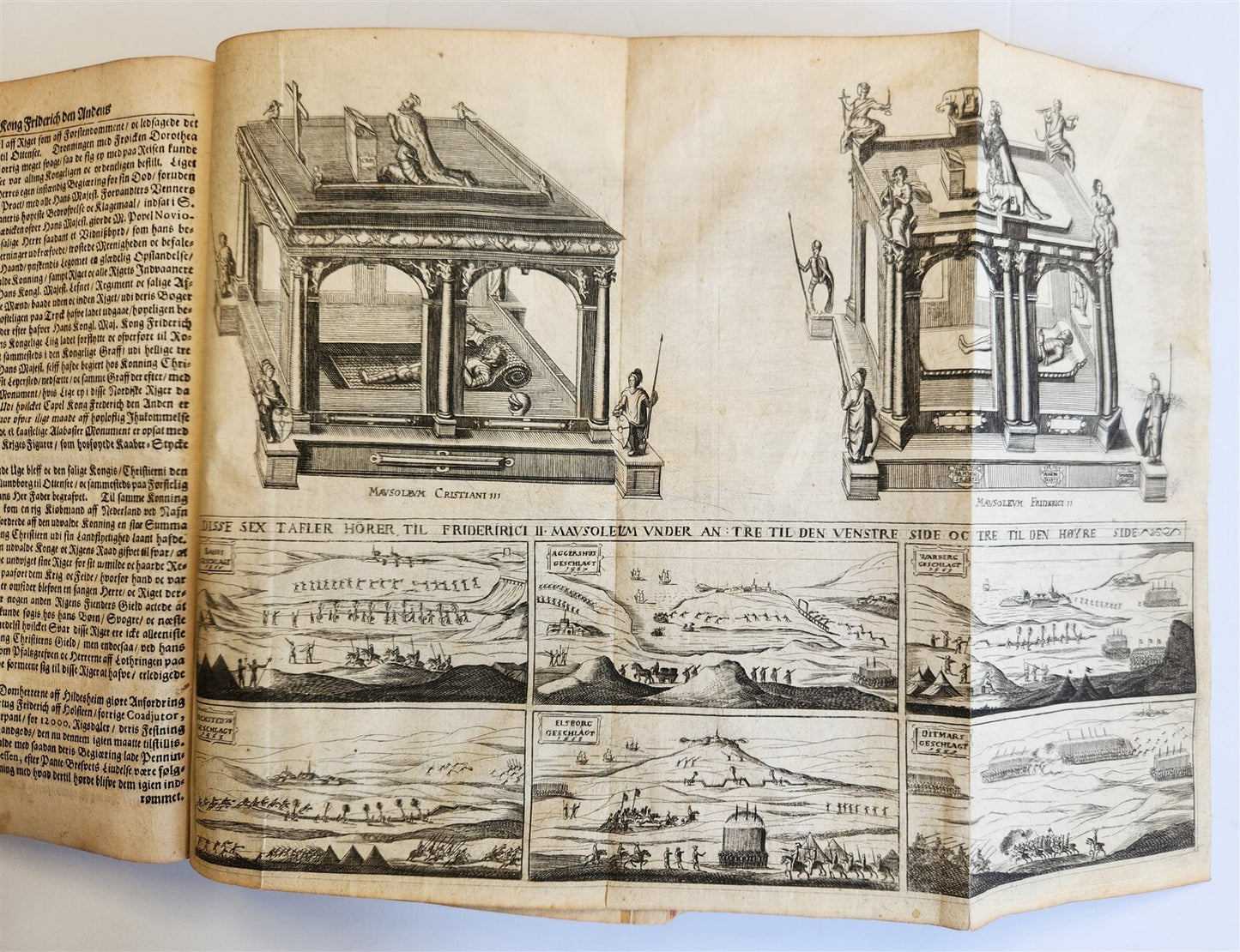 1680 CHRONICLE of DENMARK antique FULLY ILLUSTRATED rare Peder Hanson Resen