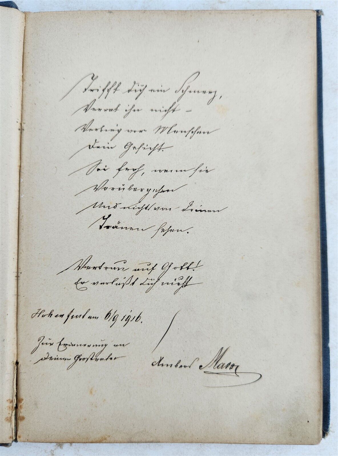 1912-18 ALBUM AMICORUM - MANUSCRIPT CZECH GERMAN BOOK antique POETRY ILLUSTRATED