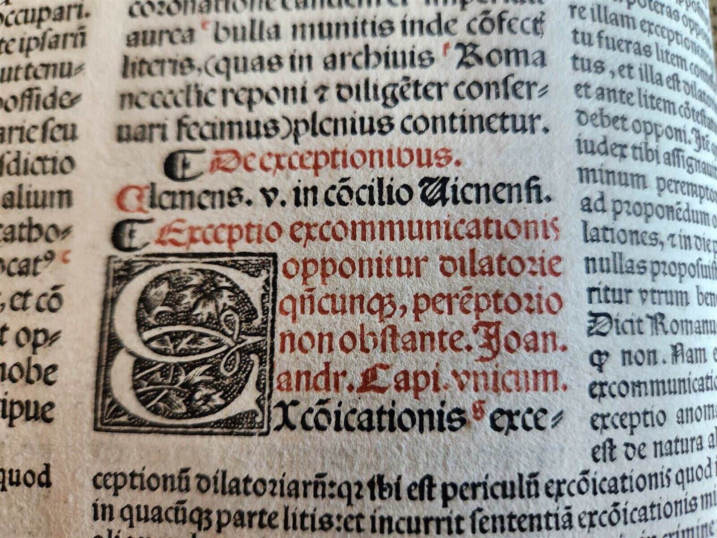 1537 POST-INCUNABULA CANON LAWS antique FOLIO 16th CENTURY