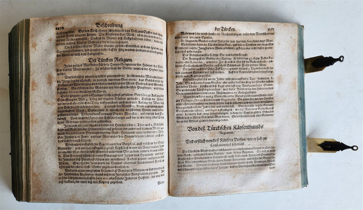 1658 ORBIS LUMEN et ATLANTIS antique DESCRIPTION of the WORLD incl. AMERICA