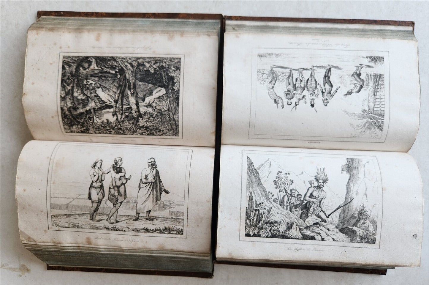 1838 ILLUSTRATED HISTORY of NORTH AMERICA Brazil Columbia & Gyana antique