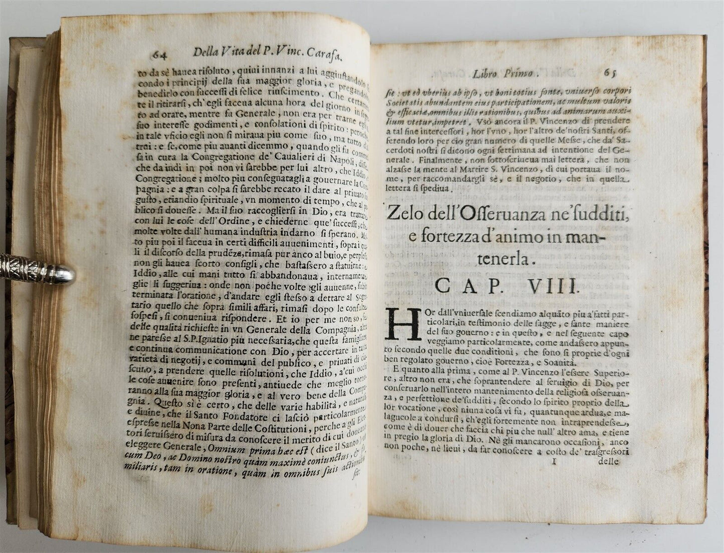 1651 DELLA VITA DEL P. VINCENZO CARAFA by DANIELLO BARTOLI antique