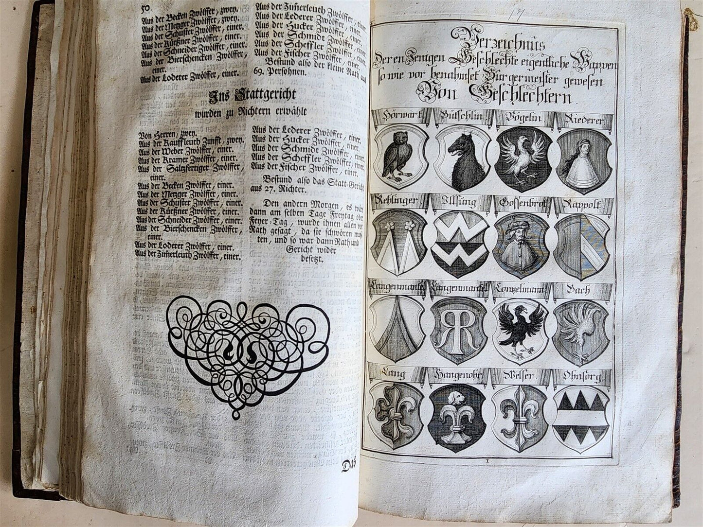 1725 HISTORY of Holy Roman Empire' CITY of AUGSBURG REGIMENT antique ILLUSTRATED