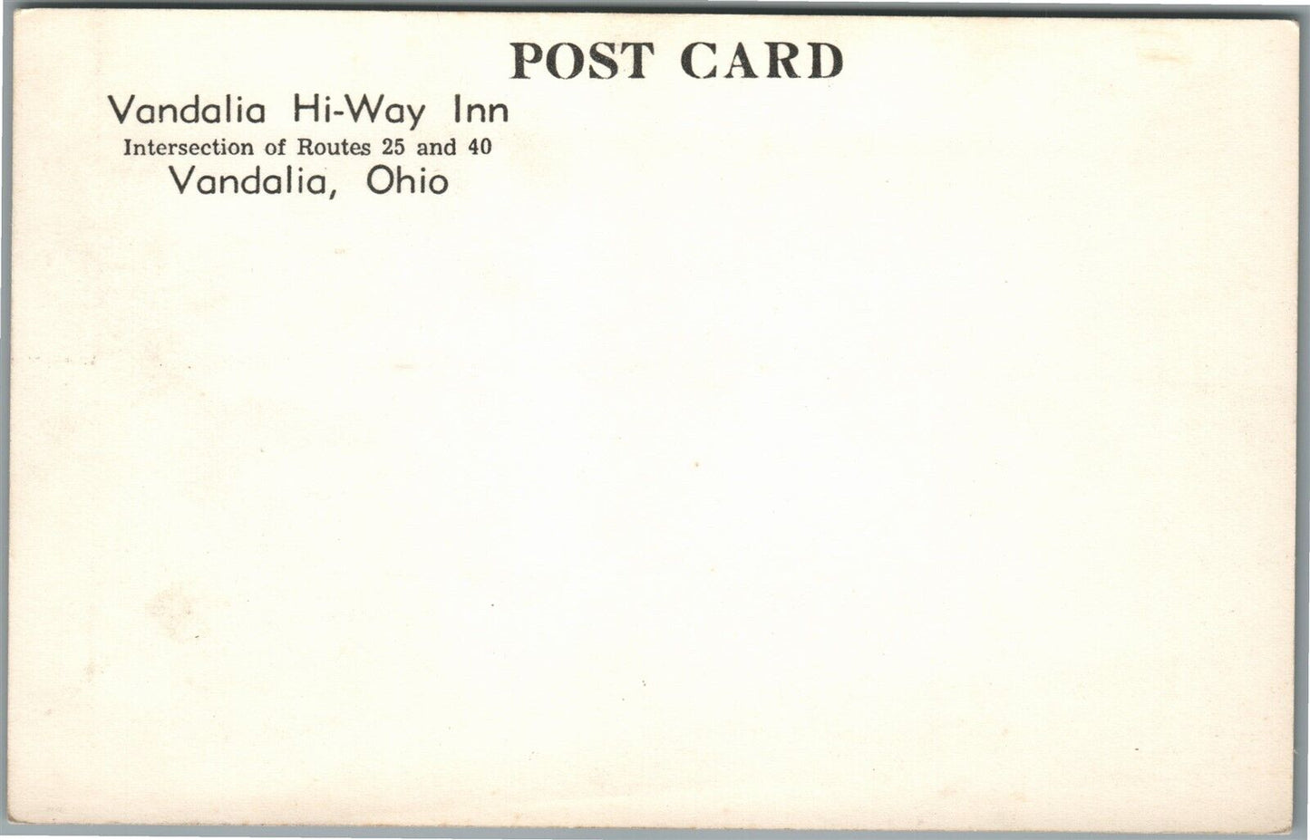 VANDALIA OH HI-WAY INN TRAPSHOOTING ASSOCIATION VINTAGE REAL PHOTO POSTCARD RPPC