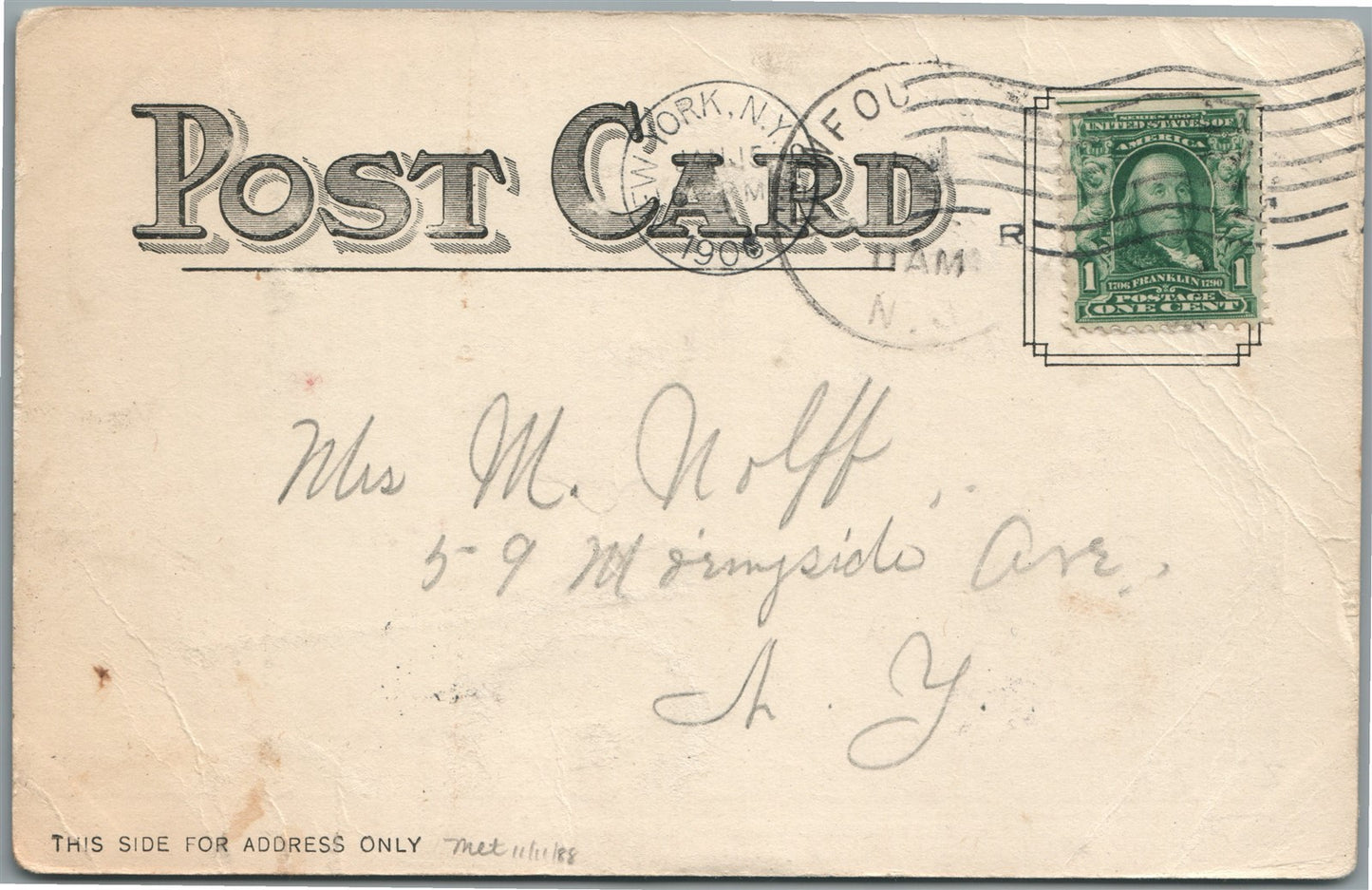 PATERSON NJ BRINGING COLORED FAMILIES from INUNDATED HOMES ANTIQUE POSTCARD