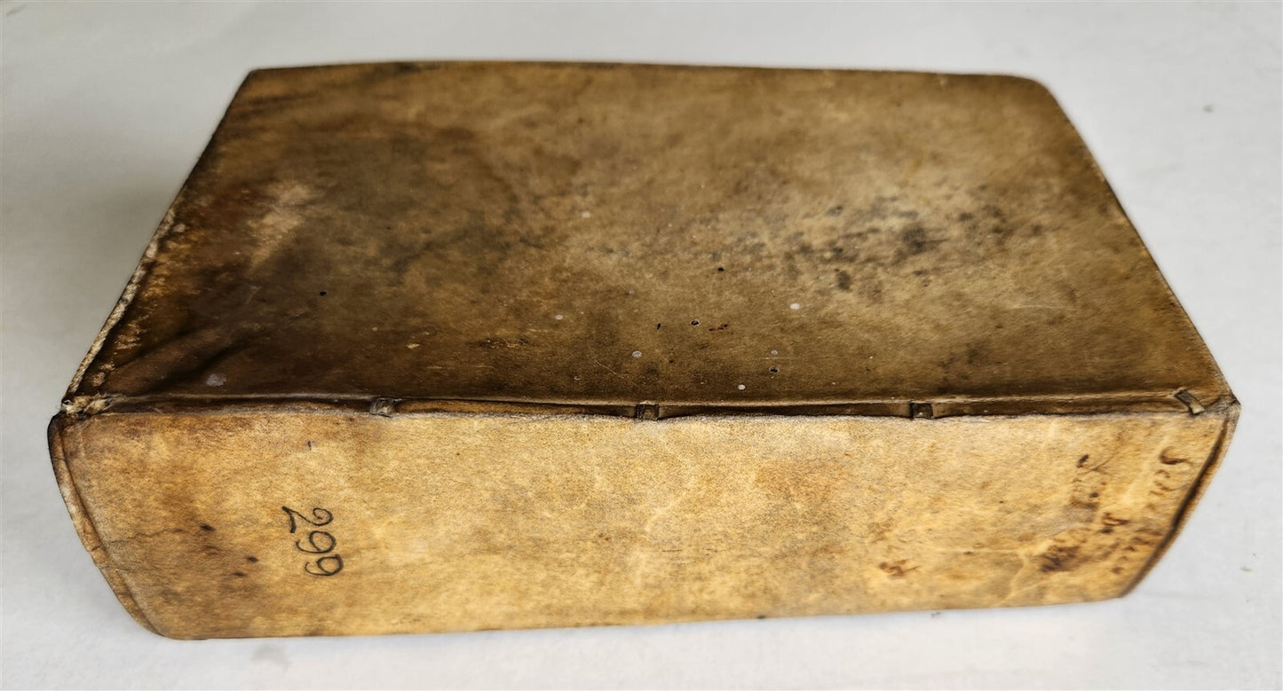 1728 MYTHOLOGY ILLUSTRATED GERMAN GODS ANTIQUE vellum bound