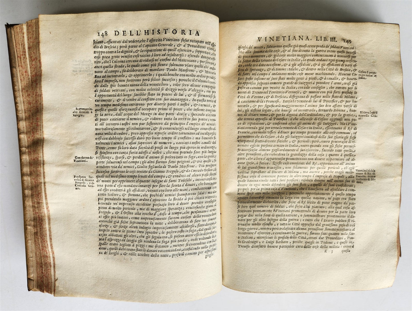 1645 HISTORY of VENICE by PAOLO PARUTA antique VELLUM BOUND 17th CENTURY