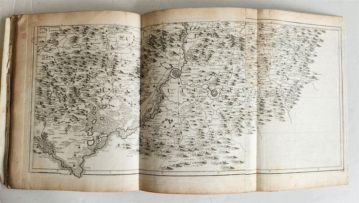 1758 46 MAPS NOUVEAU THEATRE DE GUERRE ATLAS TOPOGRAPHIQUE ET MILITAIRE antique
