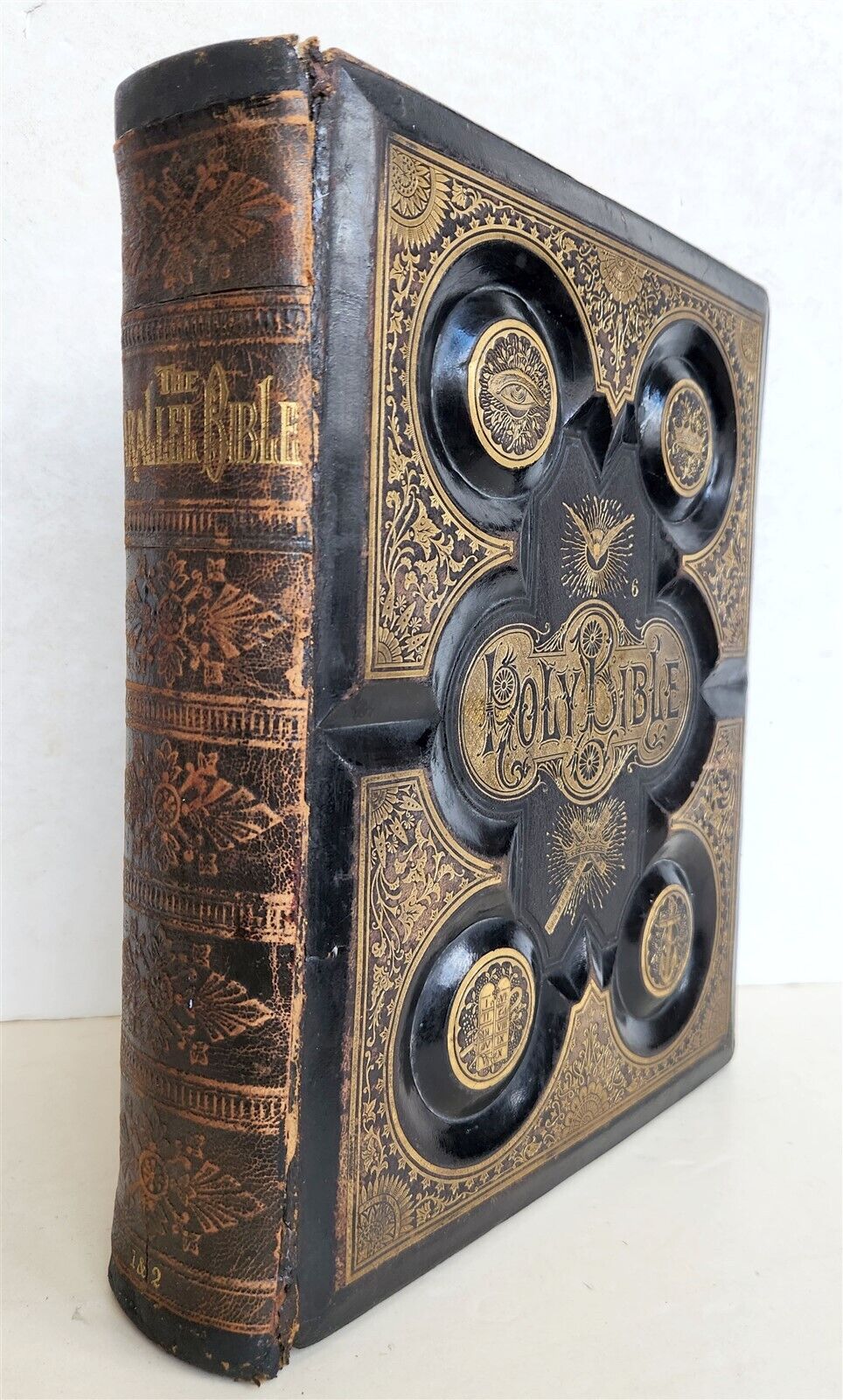 1870s BIBLE SALESMAN SAMPLE RARE antique AMERICANA ILLUSTRATED FOLIO G. DORE