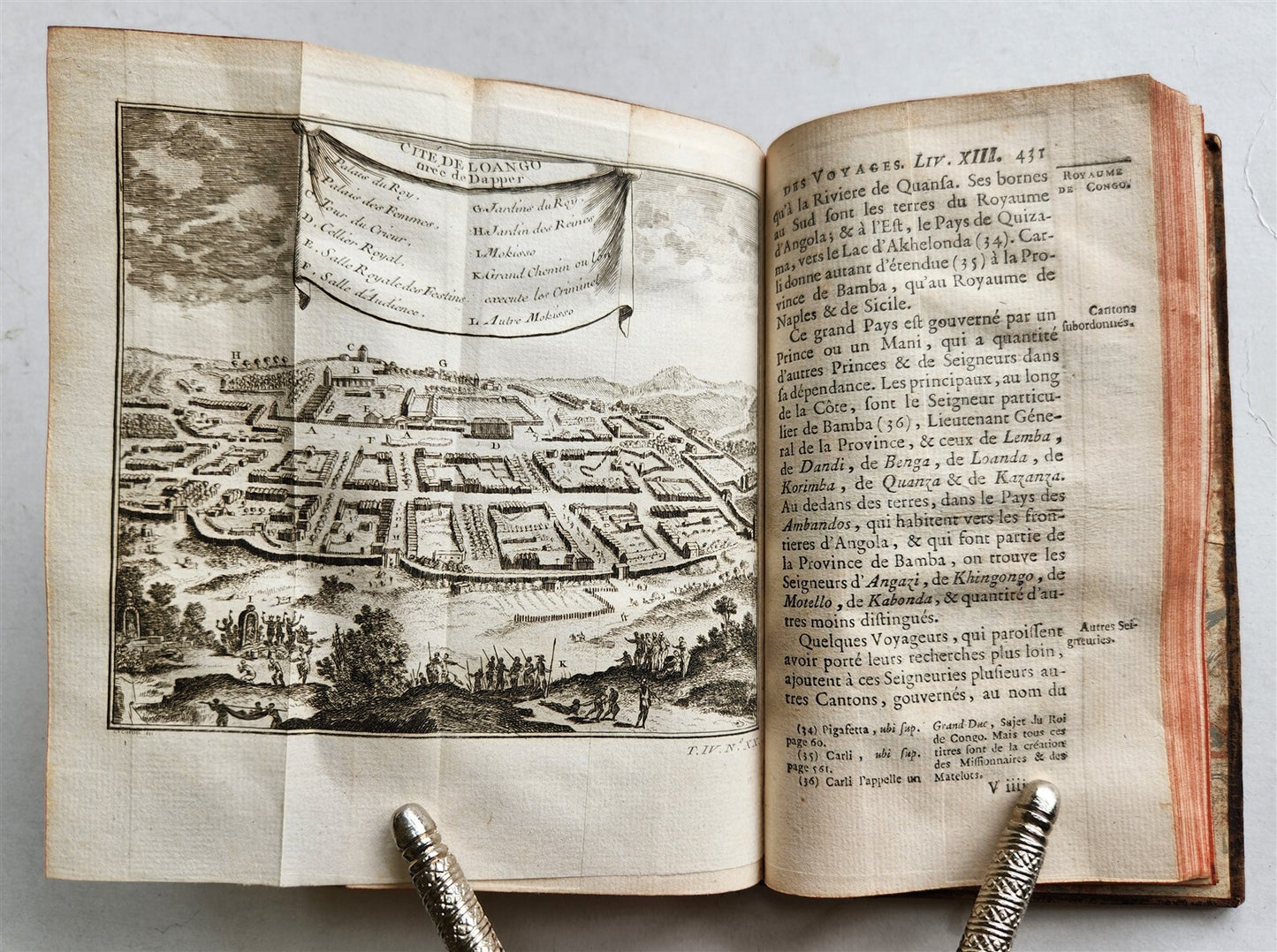 1748 HISTOIRE des VOYAGES antique vol.16 illustrated CONGO AFRICA